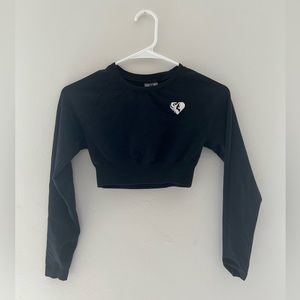 Womens Best Move Seamless Long sleeve Crop Top